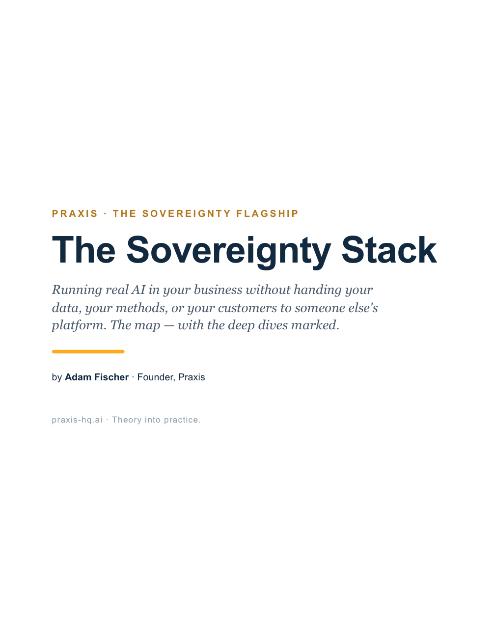 The Sovereignty Stack cover