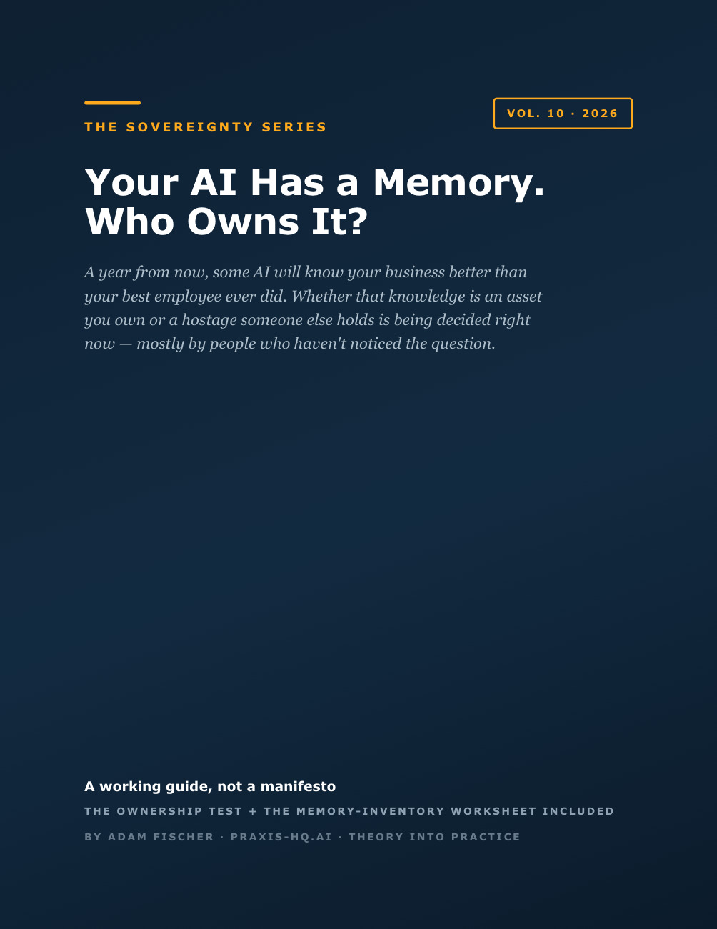 Your AI Has a Memory. Who Owns It? cover