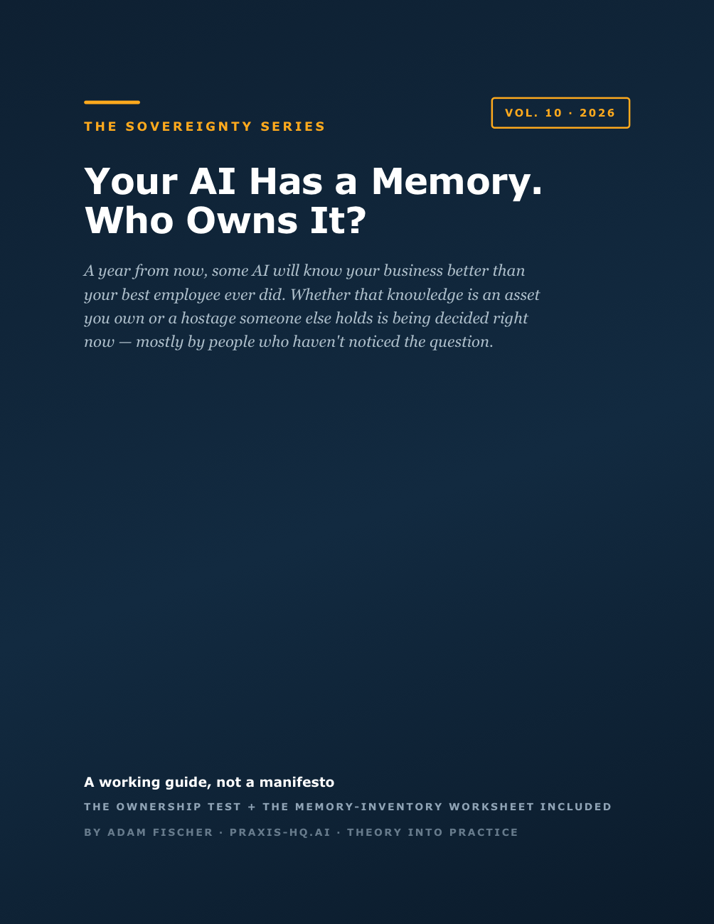Your AI Has a Memory. Who Owns It? cover
