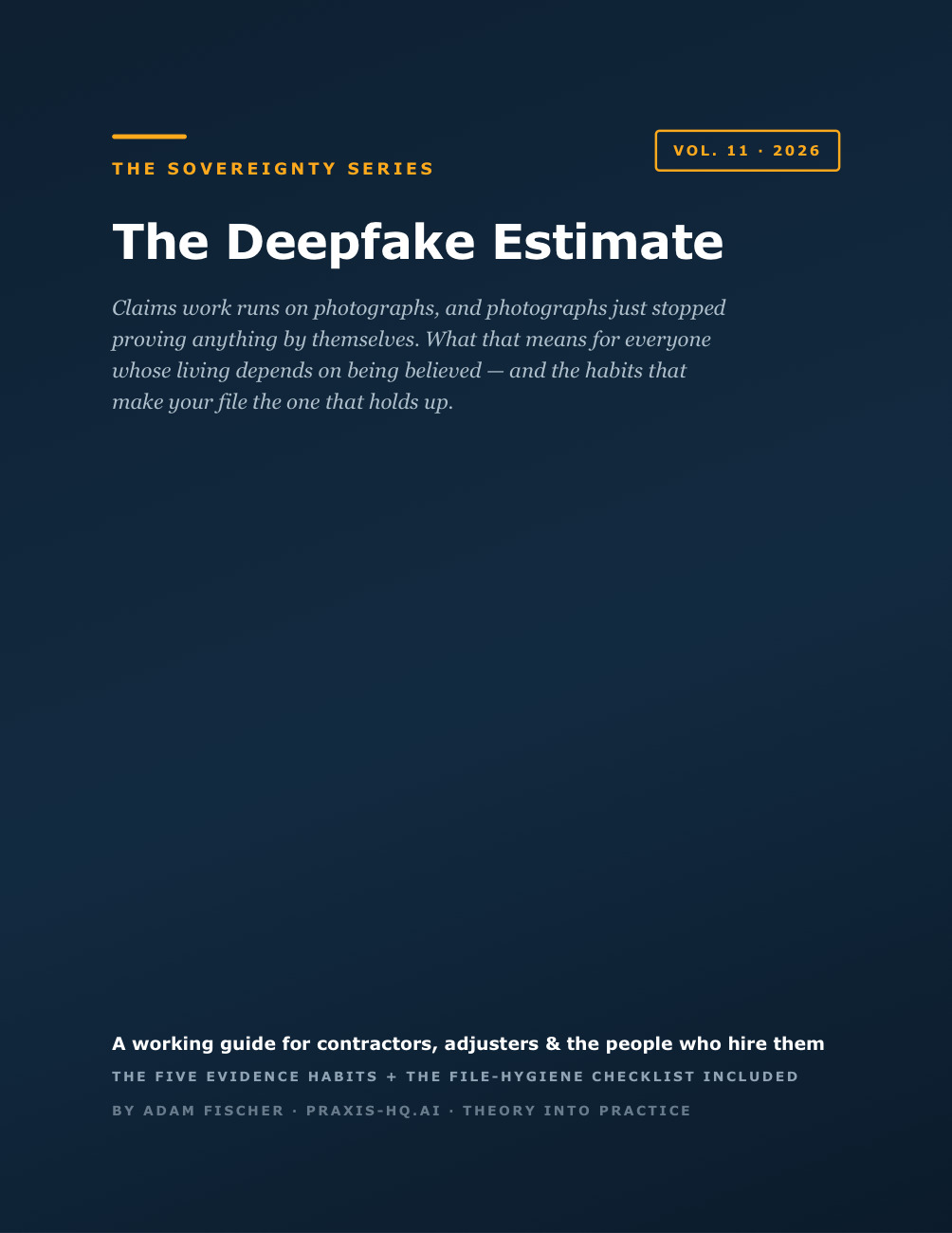The Deepfake Estimate cover