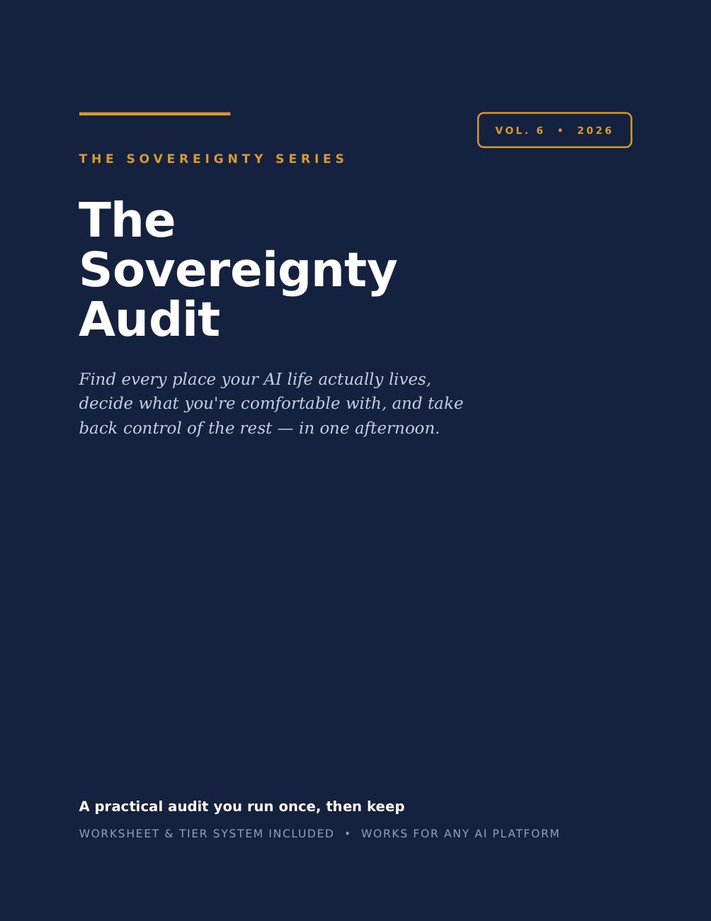 The Sovereignty Audit cover