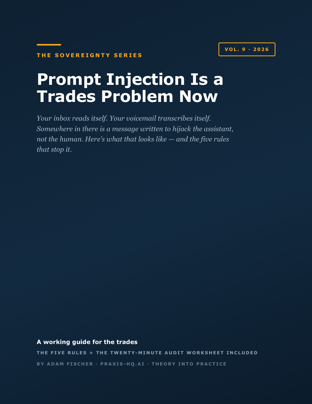 Prompt Injection Is a Trades Problem Now cover